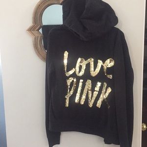 VS PINK BLING ZIP HOODIE